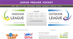 Desktop Screenshot of juniorpremierhockey.com
